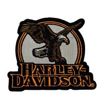 Nášivka Harley-Davidson Eagle Eye – 10,2 cm – Vyšívaná – 682608016753