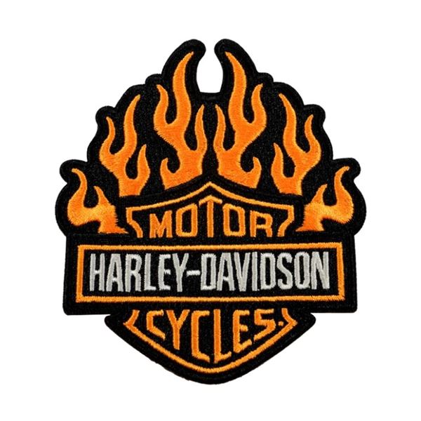 Harley-Davidson Firestarter nášivka černá/oranžová – 682608016784