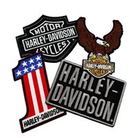 Harley-Davidson Set čtyř nášivek – Vícebarevné – 682608017118