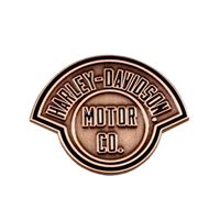 Kovový pin Harley-Davidson s měděnou patinou - 682608018191
