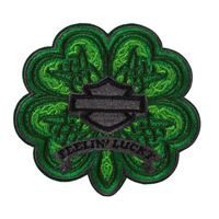 Nášivka Harley-Davidson Feelin’ Lucky – 8,9 cm – Vyšívaná – 682608018474