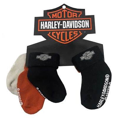 Balení 3 Chlapeckých ponožek s logem Harley-Davidson 7059307-6/12M