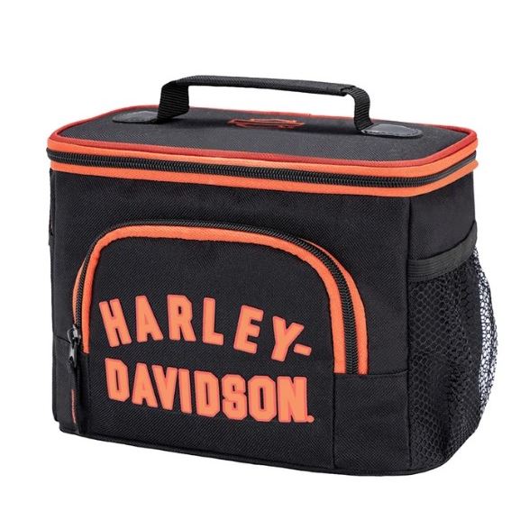 Harley-Davidson chlapecká termotaška na svačinu – Černá/Oranžová – 7189571