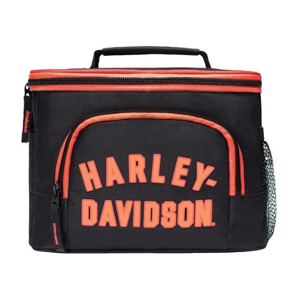 Harley-Davidson chlapecká termotaška na svačinu – Černá/Oranžová – 7189571