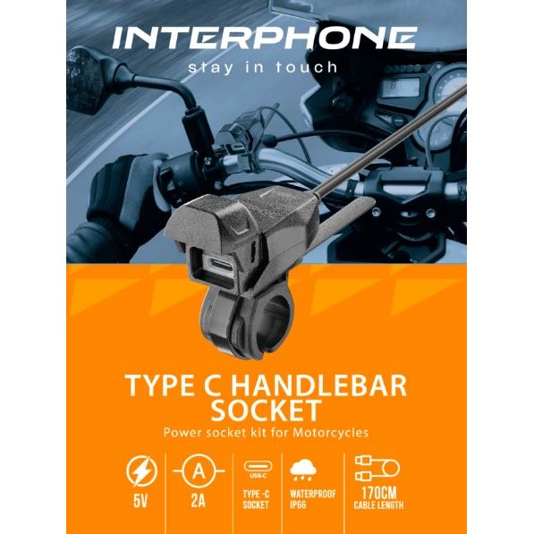 USB-C Handlebar Socket – Motocyklová Nabíječka na Řídítka
