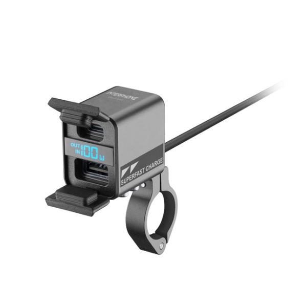 USB/USB-C 100W Obousměrná Zásuvka – Motocyklová Nabíječka