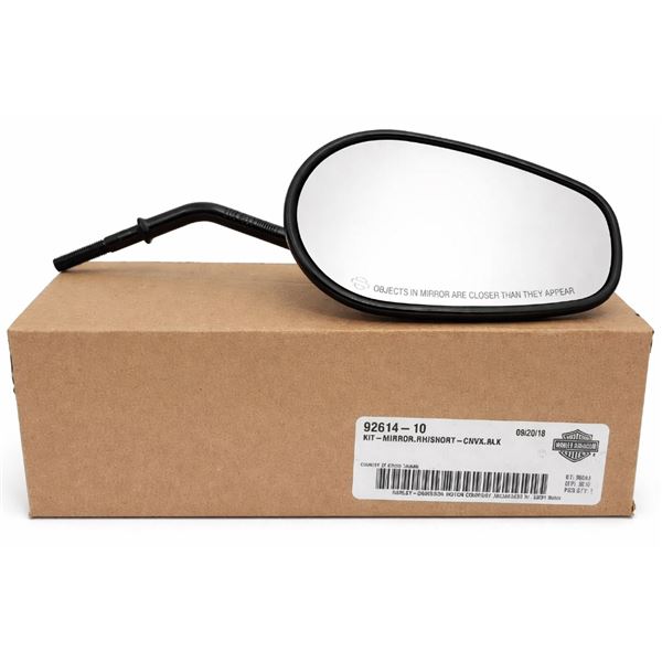 KIT-MIRROR RH / SHORT-CONVEX BLACK 92614-10
