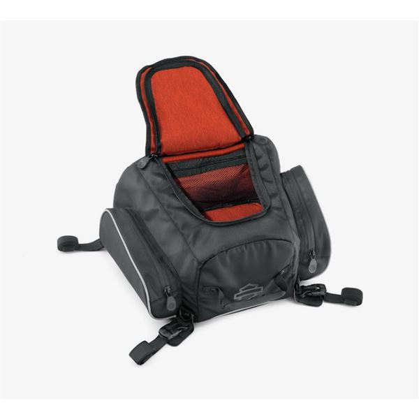 Harley-Davidson Onyx Premium zavazadlová taška na zadní sedadlo – Černá – 93300106