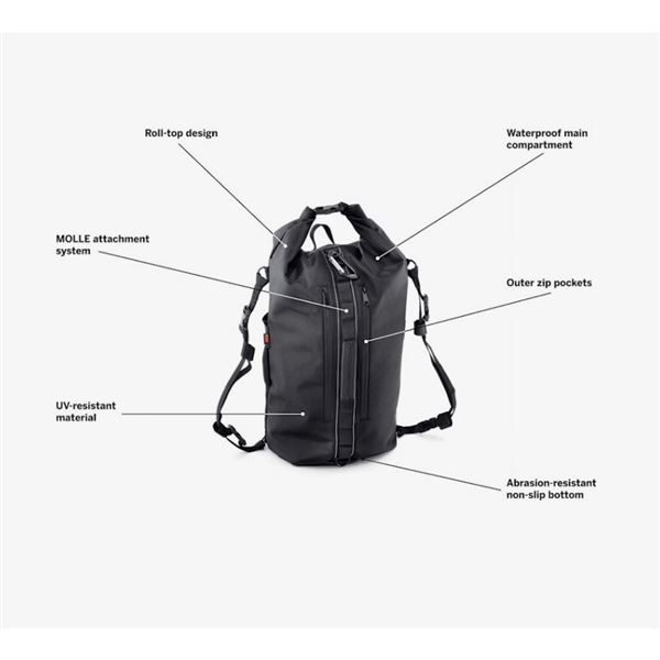 Harley-Davidson Onyx Premium vodotěsný vak Overwatch Dry Bag – Černá – 93300119