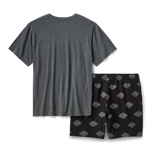 SUMMER 2026 Pánský pyžamový set tmavě šedý - 96146-26VM