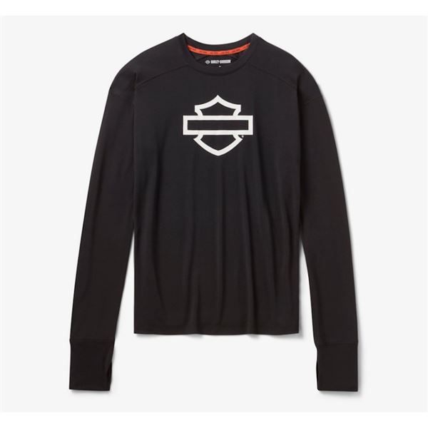 Dámské H‑D TECH tričko dlouhý rukáv Black - 96329-26VW