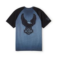 Tričko Harley-Davidson modročerné 96380-25VM