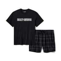 2026 ARRIVAL Pánský pyžamový set Plaid Pajama Shorts Set