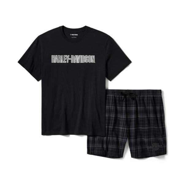 2026 ARRIVAL Pánský pyžamový set Plaid Pajama Shorts Set