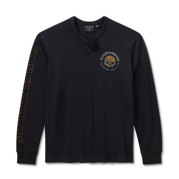 FALL 2026 Pánské tričko Thermal Henley s dlouhými rukávy - 96481-26VM