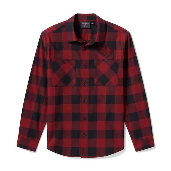 FALL 2026 Pánská flanelová košile Harley-Davidson  Buffalo Check - 96543-26VM