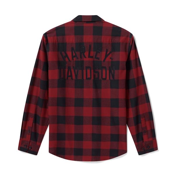 FALL 2026 Pánská flanelová košile Harley-Davidson  Buffalo Check - 96543-26VM