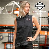 Dámská košile bez rukávů , černá 96553-25VW