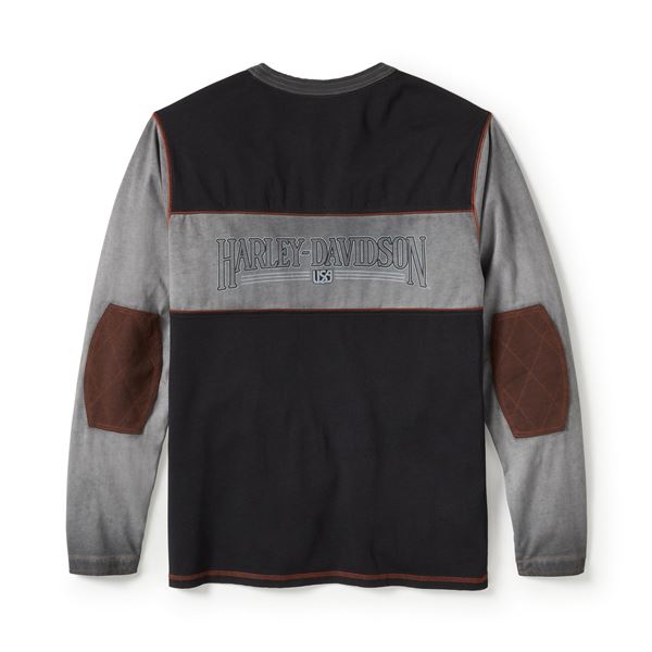 Tričko harley-Davidson černošedé 96602-25VM