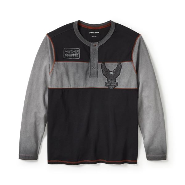 Tričko harley-Davidson černošedé 96602-25VM