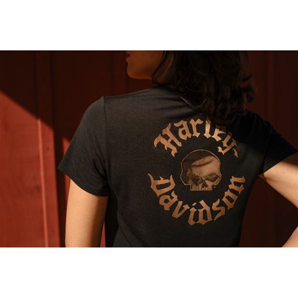 FALL Harley-Davidson Willie G™ Skull dámské tričko černé – 96715-26VW