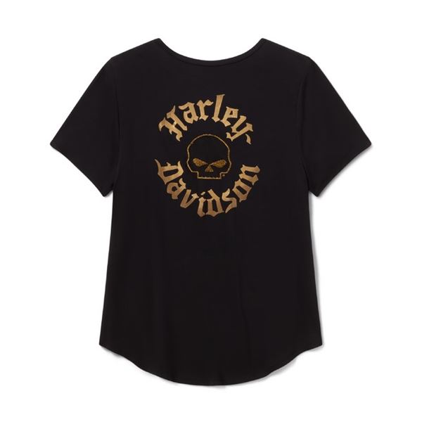 FALL Harley-Davidson Willie G™ Skull dámské tričko černé – 96715-26VW