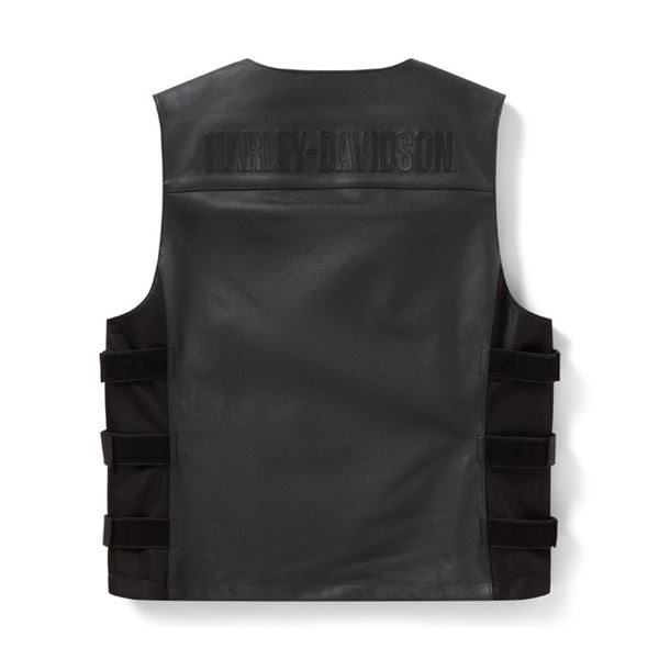 FALL 2026 Harley-Davidson Tactical Leather černá vesta – 97002-26VM