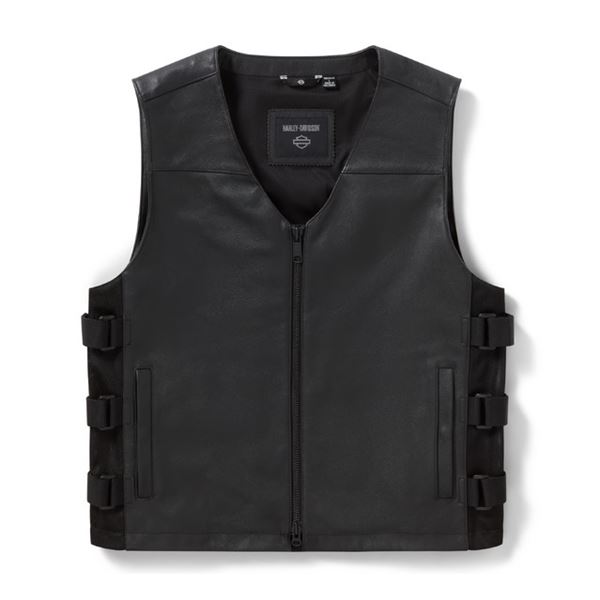 FALL 2026 Harley-Davidson Tactical Leather černá vesta – 97002-26VM