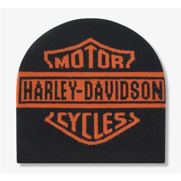FALL 2026 Pánská čepice – Harley Black & Orange – 97687-26VM