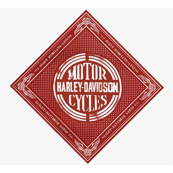Pánský šátek Harley-Davidson American Classic – Barn Red – 97707-26VM