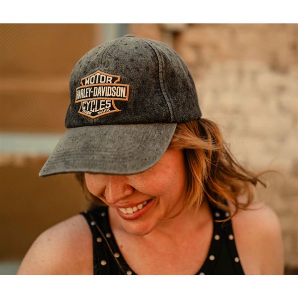 FALL 2026 Dámská čepice Harley-Davidson Bling Strapback – Černá – 97723-26VW
