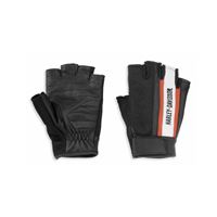 Dámské rukavice Miss Enthusiast Mesh/Leather Fingerless Gloves – Black