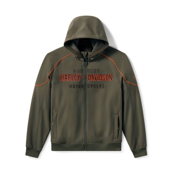 FALL 2026 Pánská větrovka Harley-Davidson Idyll Windproof Soft Shell  olivová – 98400-26VM