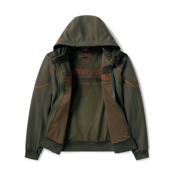 FALL 2026 Pánská větrovka Harley-Davidson Idyll Windproof Soft Shell  olivová – 98400-26VM