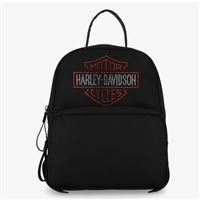 2026 ARRIVAL Bar & Shield Rhinestone Backpack – dámský batoh s kamínkovým logem
