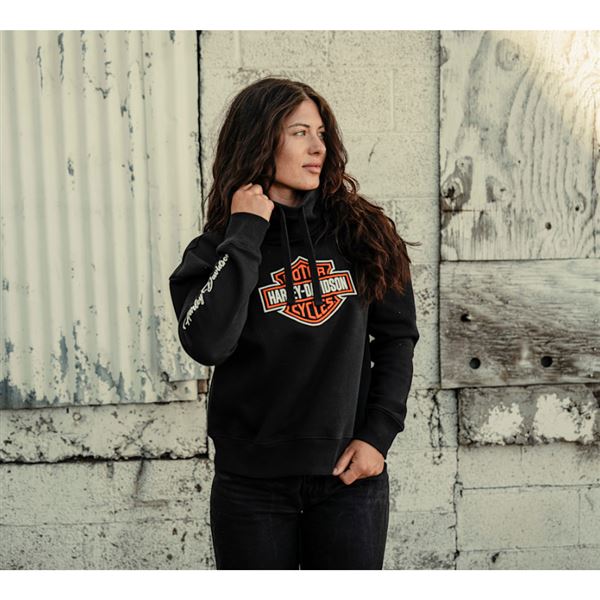 FALL 2026 Dámská černá mikina Harley-Davidson - 99115-26VW
