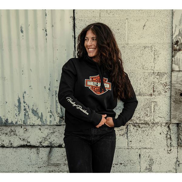 FALL 2026 Dámská černá mikina Harley-Davidson - 99115-26VW