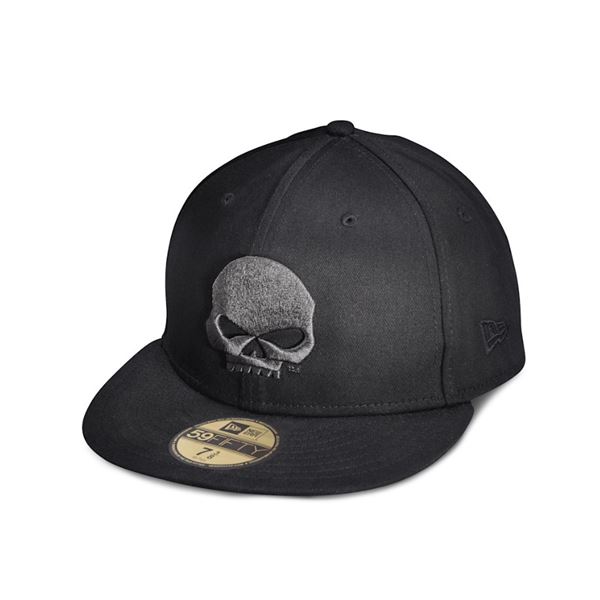 Pánská čepice Harley-Davidson 59FIFTY Willie G Skull Fitted – Černá – 99400-14VM