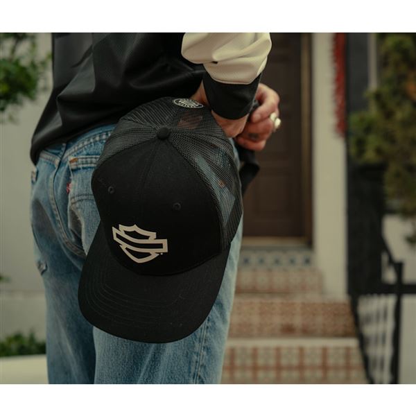 DEALER EXCLUSIVE Trucker čepice – Harley Black – 99400-26VX
