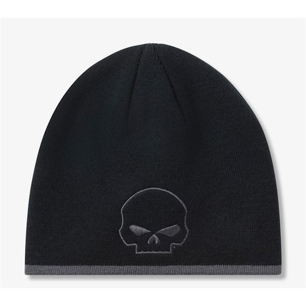 FALL 2026 Pánská čepice Harley-Davidson Willie G Skull Knit – Černá – 99407-26VM