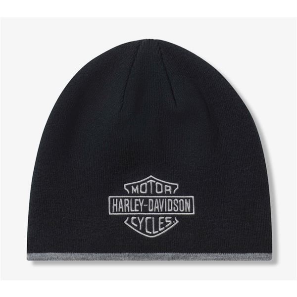 FALL 2026 Pánská čepice Harley-Davidson Bar & Shield Knit – Černá – 99408-26VM