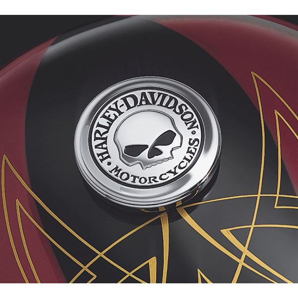 2026 ARRIVAL Fuel Cap Medallion Willie G Skull - 99670-04