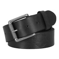 NEW ARRIVAL Pánský kožený opasek Harley-Davidson Embossed Repeat Bar & Shield – BMM084/08