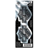 2026 ARRIVAL HARLEY‑DAVIDSON DECAL GRAY & CHROME / CG30700 – samolepka