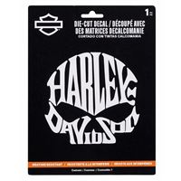 2026 ARRIVAL WHITE SKULL DIE CUT DECAL / CG40028 – bílá samolepka ve tvaru lebky