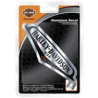 2026 ARRIVAL DEBOSSED V‑TANK ALUMINUM DECAL SILVER & BLACK  CG41718 – hliníková samolepka V‑Tank