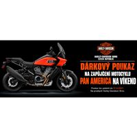 Dárkový poukaz zapůjčení motocyklu na víkend Pan America 