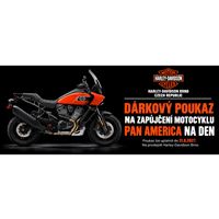Dárkový poukaz zapůjčení motocyklu na den Pan America 