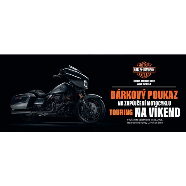Dárkový poukaz zapůjčení motocyklu na víkend touring