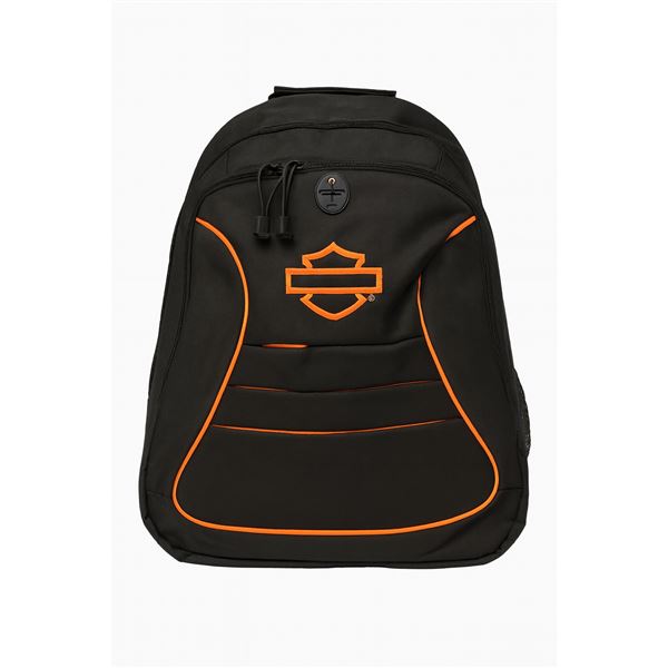 Batoh Harley-Davidson orange logo HDBOL
